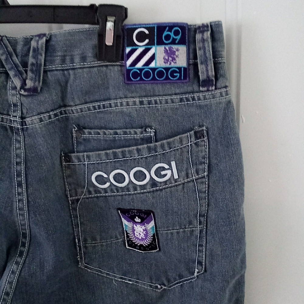 Coogi blue faded jeans 38x33